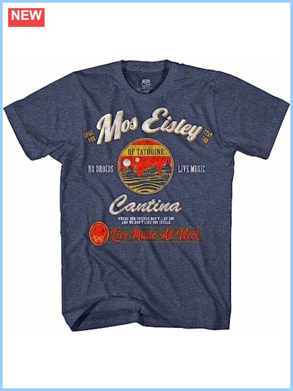 Star Wars Mens Mos Eisley Cantina Graphic Tee Shirt Athletic Fit Crew Neck